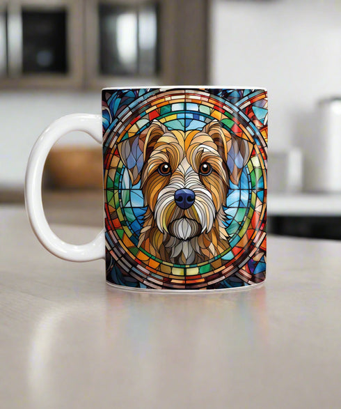 Border Terrier Suncatcher Artwork Ceramic Mug